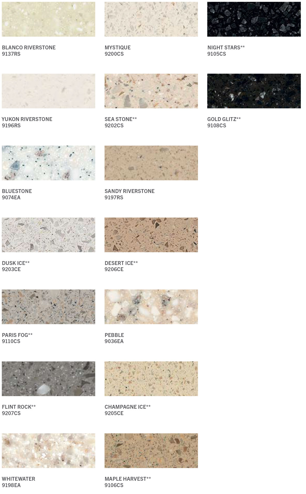 Wilsonart Solid Surface Colors 0004 