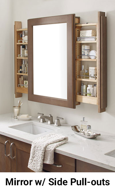 Mirror with Side Pull-outs